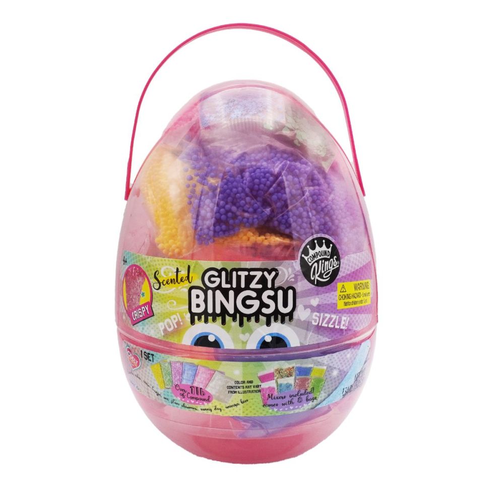 Ароматизиран слайм Compound Kings, Glitzy Bingsu, Large Egg, 450 гр