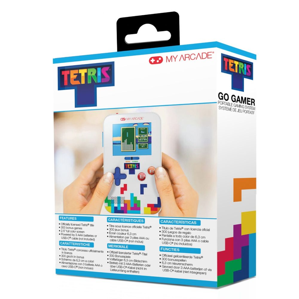 Ретро преносима конзола с 301 игри, My Arcade, Tetris