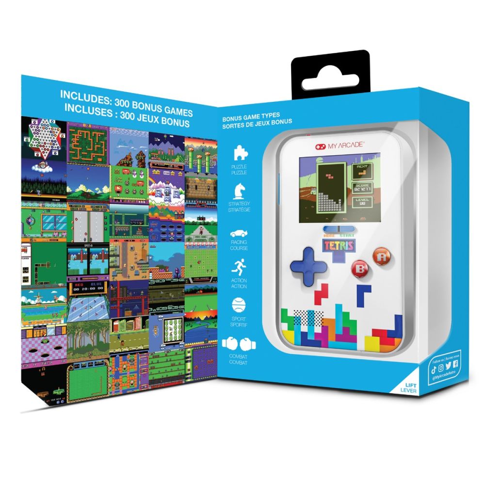 Ретро преносима конзола с 301 игри, My Arcade, Tetris