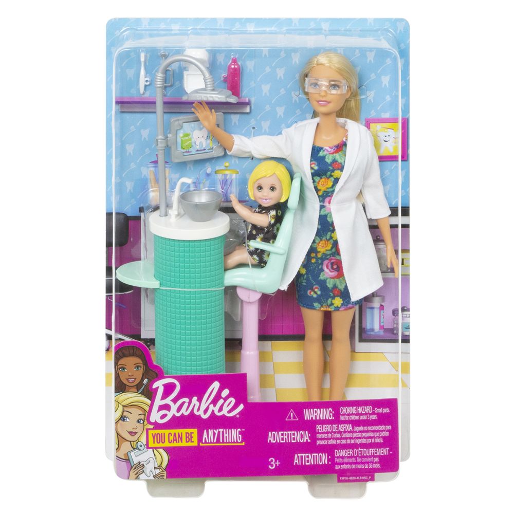 Комплект за игра Barbie, Зъболекар, FXP16