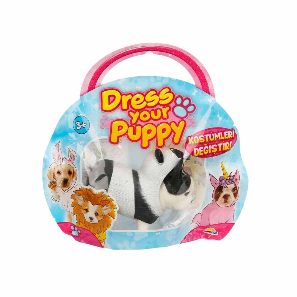 Мини фигурка, Dress Your Puppy, Френски булдог в костюм на панда, S1