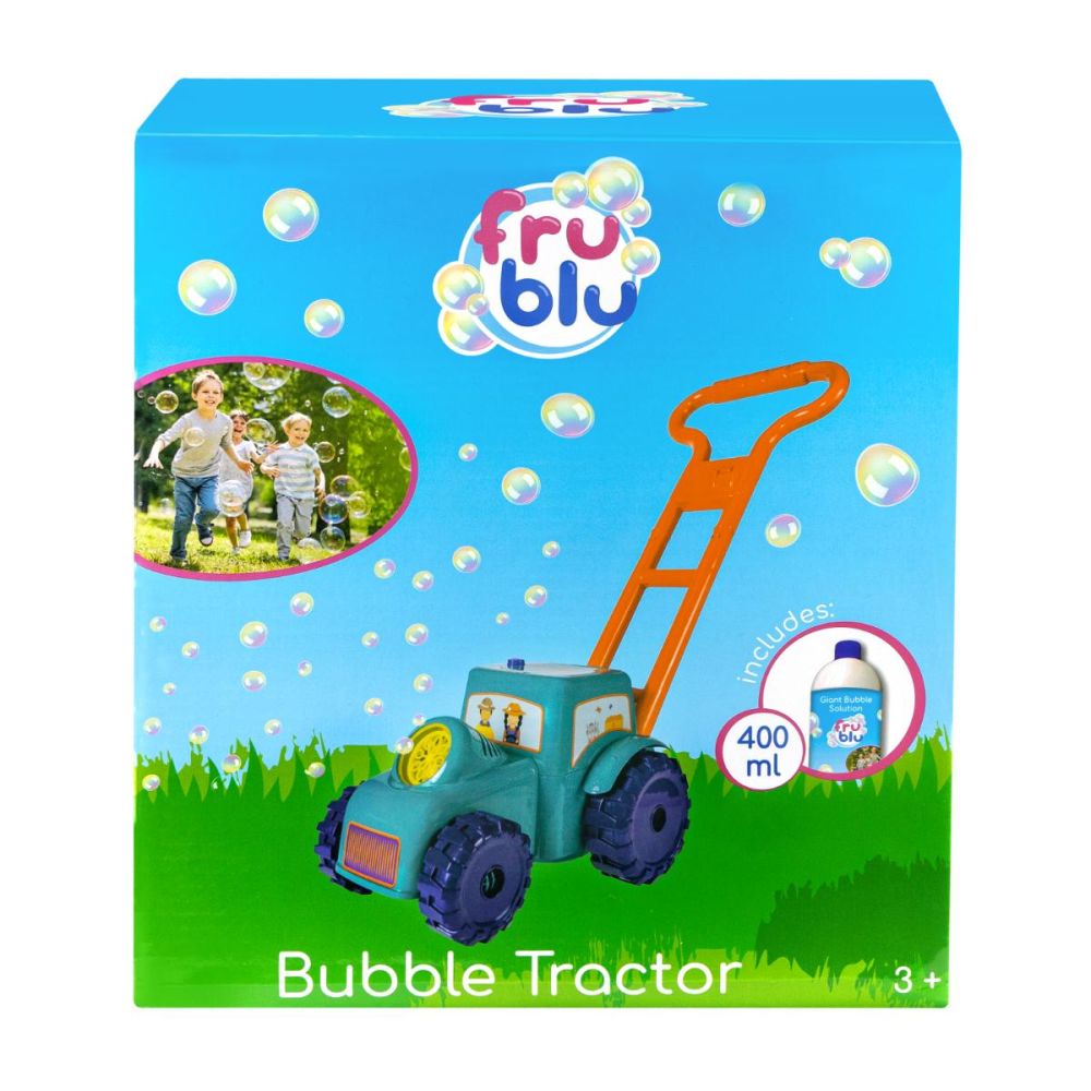 Трактор и разтвор за сапунени балони, Fru Blu, 0.4л