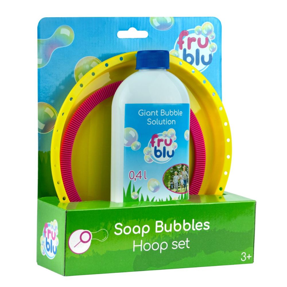 Комплект разтвор за сапунени балони, Fru Blu, Hoop, 0,4 л