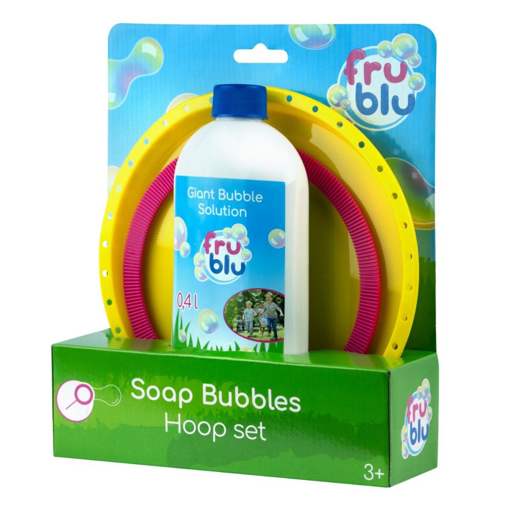 Комплект разтвор за сапунени балони, Fru Blu, Hoop, 0,4 л
