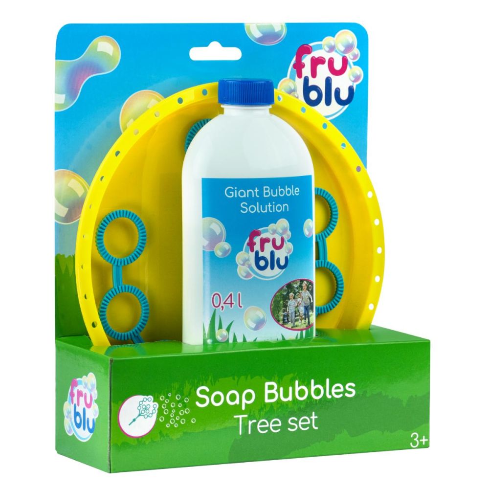 Комплект разтвор за сапунени балони, Fru Blu, Tree, 0,4 л
