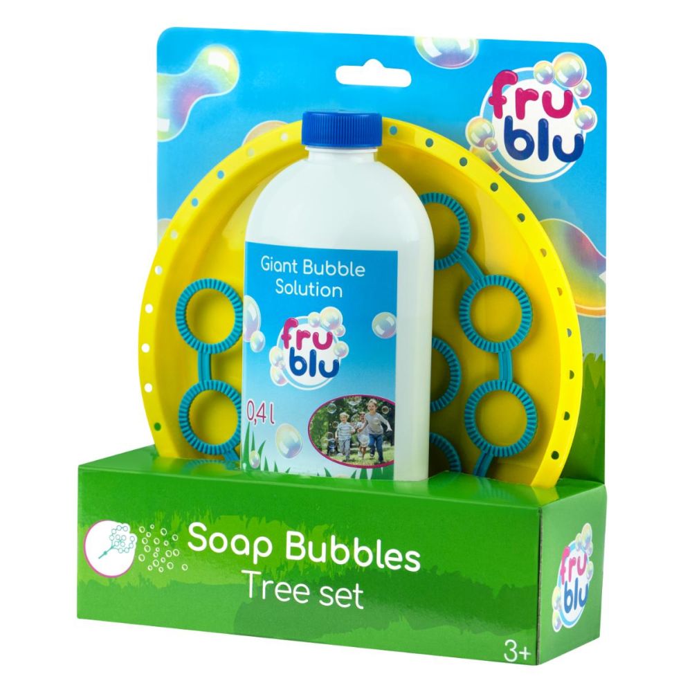 Комплект разтвор за сапунени балони, Fru Blu, Tree, 0,4 л