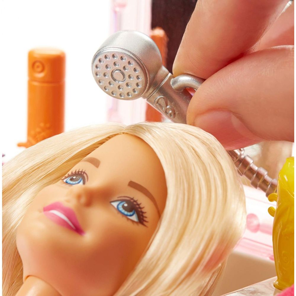 Комплект кукла Barbie с аксесоари за фризьор, FJB36