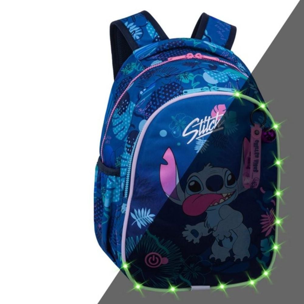 Раница с 2 отделения и LED светлини, Coolpack, Disney Stitch