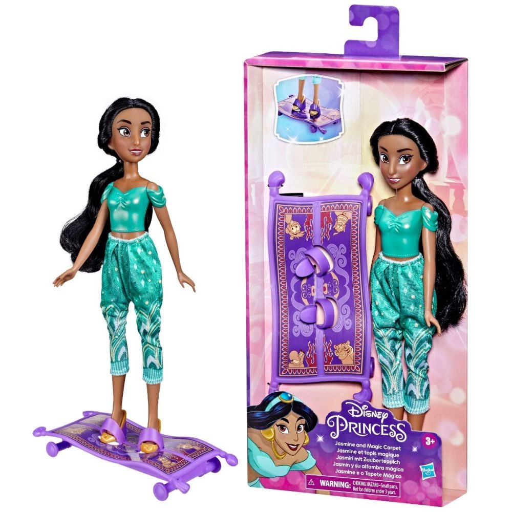 Кукла Ежедневни приключения Disney Принцеса, Жасмин и магическия килим, F3388EU40