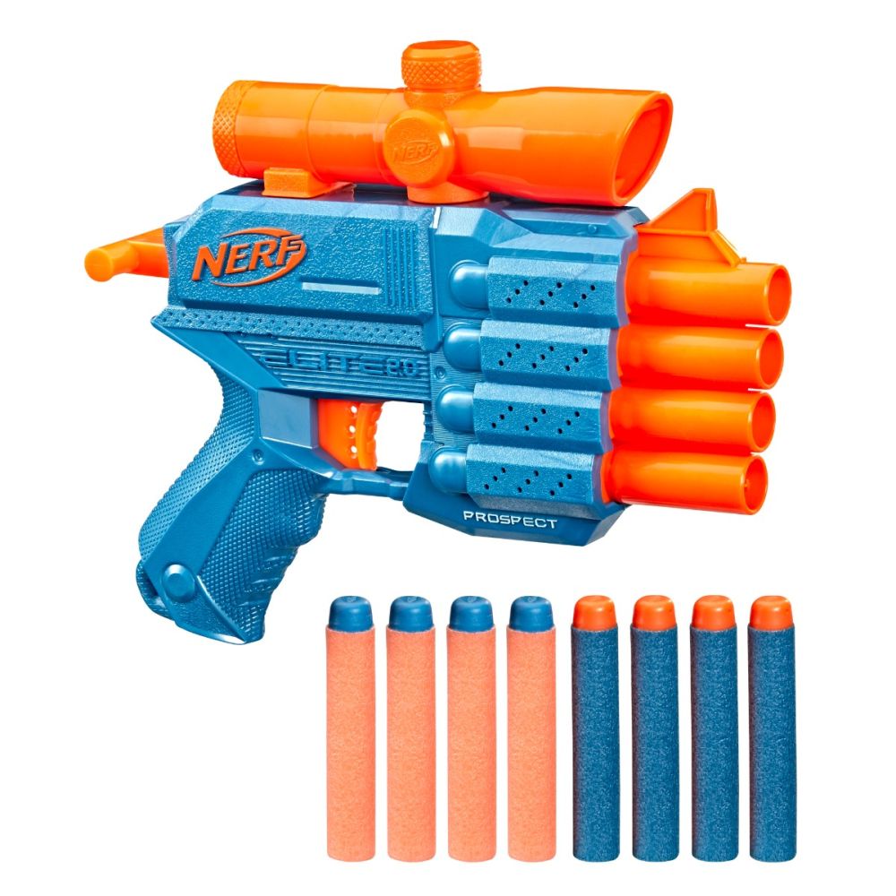 Бластер с 8 гъбени стрели Nerf, Elite 2.0 Prospect Qs 4