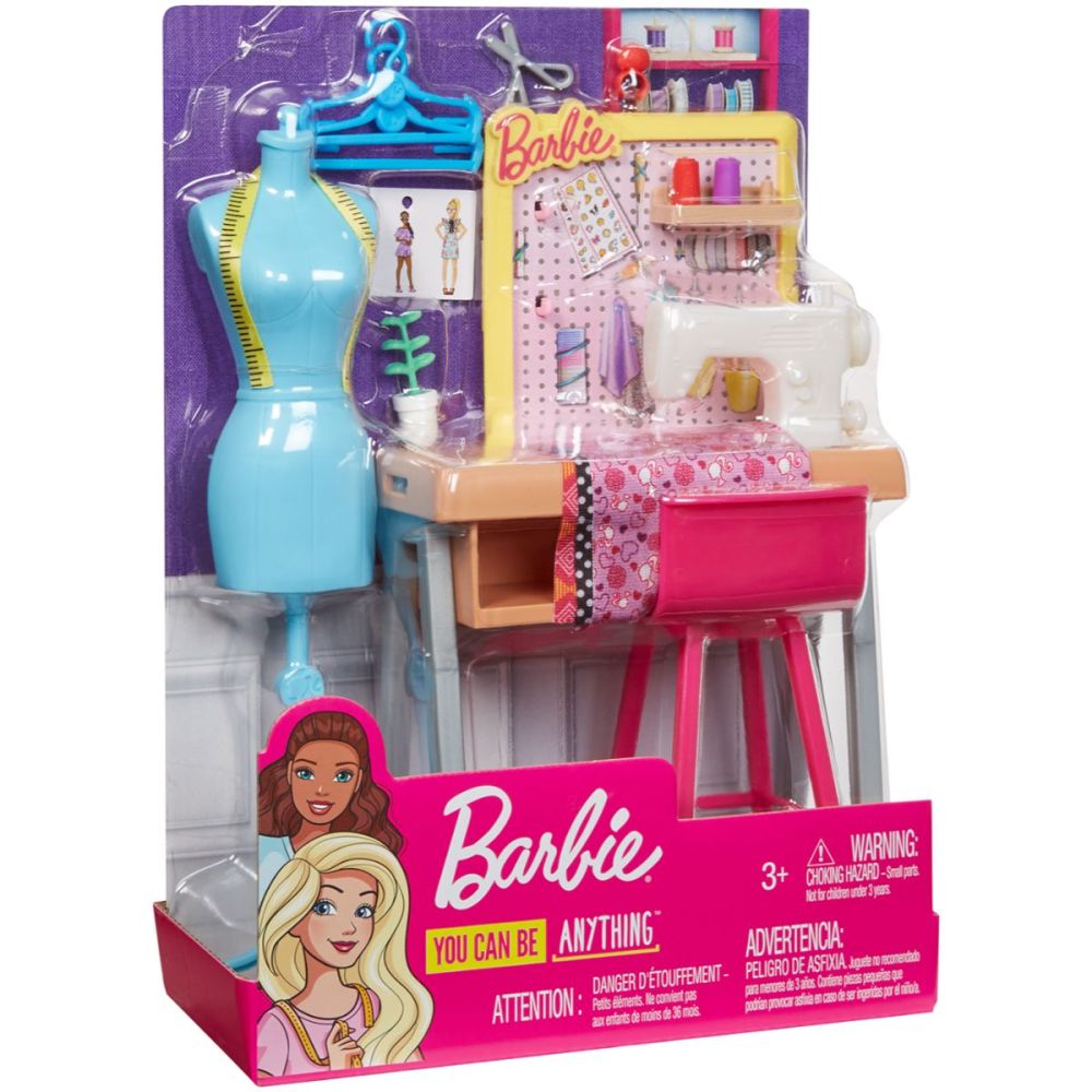 Комплект за игра Barbie с аксесоари - Шивашка работилница, FXP10
