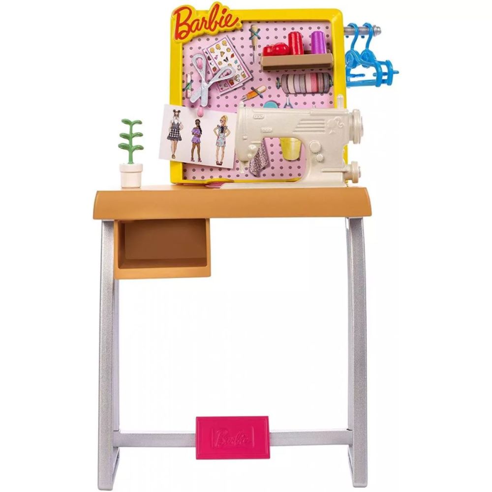 Комплект за игра Barbie с аксесоари - Шивашка работилница, FXP10
