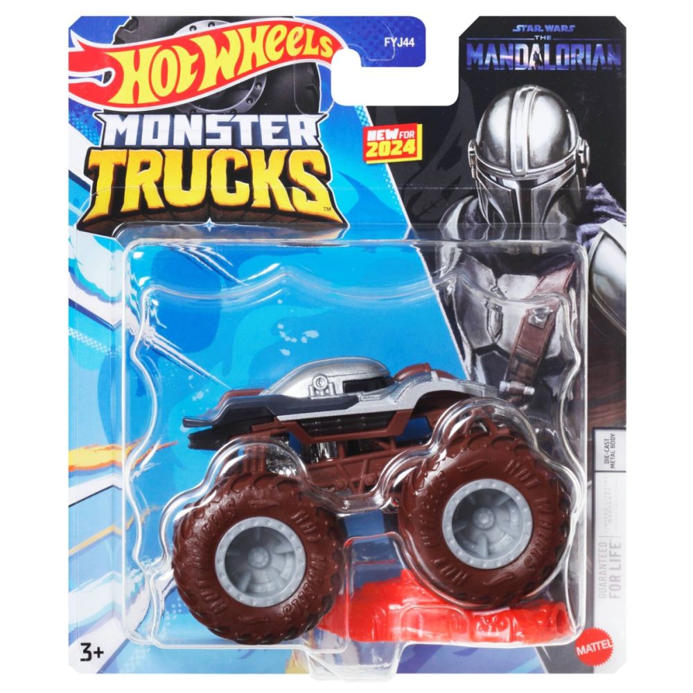 Количка Hot Wheels Monster Truck, Star Wars The Mandalorian, HTM26