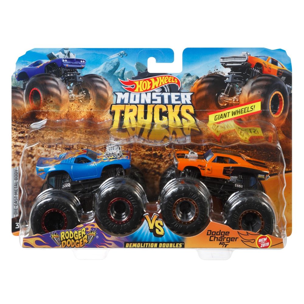 Комплект от две коли Hot Wheels, Rodger Dodger, Dodge Charger R/T, GBT69