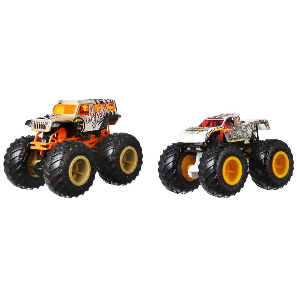 Комплект 2 колички Monster Truck, Hot Wheels, Safari и Wild Streak, HNX26