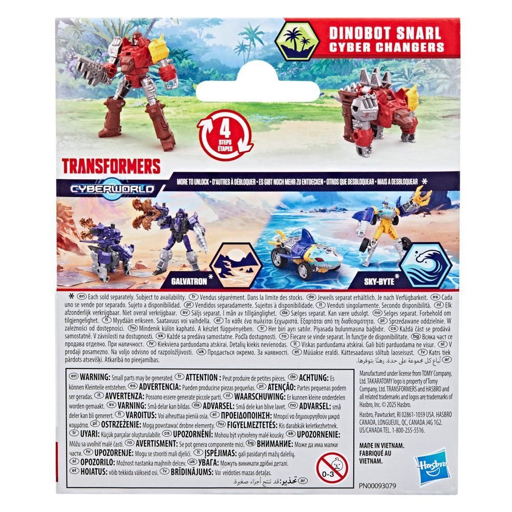 Трансформираща се фигурка, Transformers, Cyberworld, Cyber Changers, Dinobot Snarl, G1042