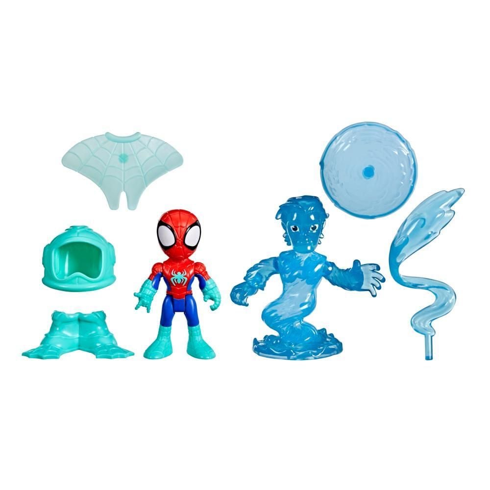 Kомплект от 2 превозни средства Spidey and his Amazing Friends, Waterwebs, Spidey и Hydro-Man, G1463