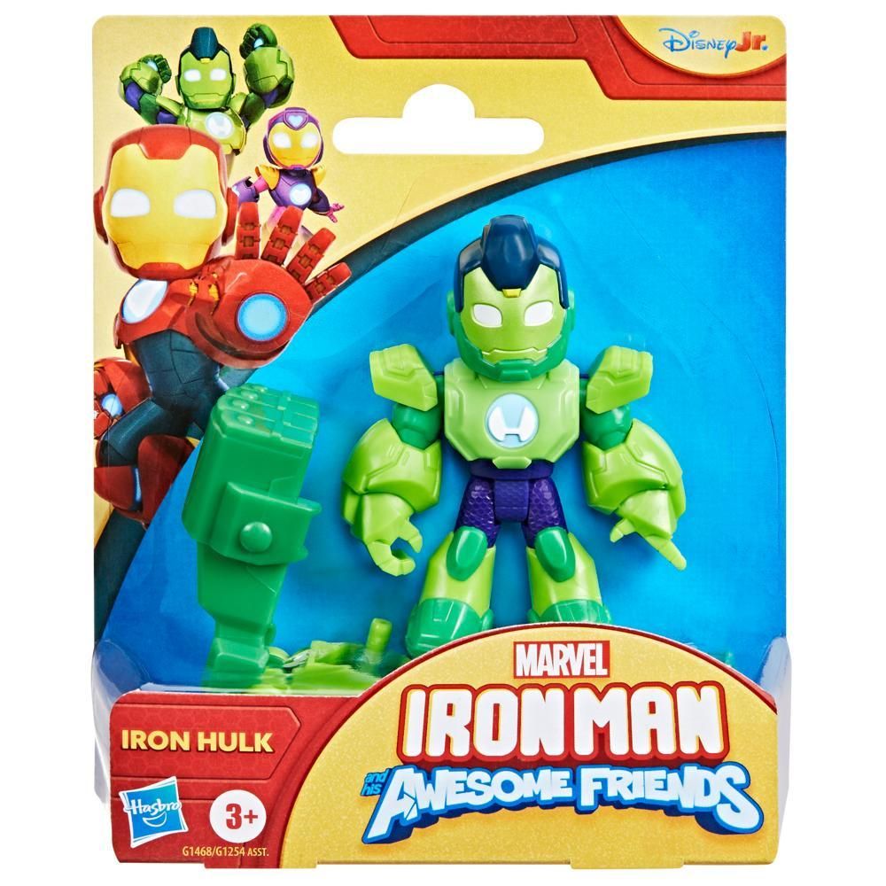 Фигурка Marvel, Iron Man And His Awesome Friends, Iron Hulk, 7,6 см, G1468