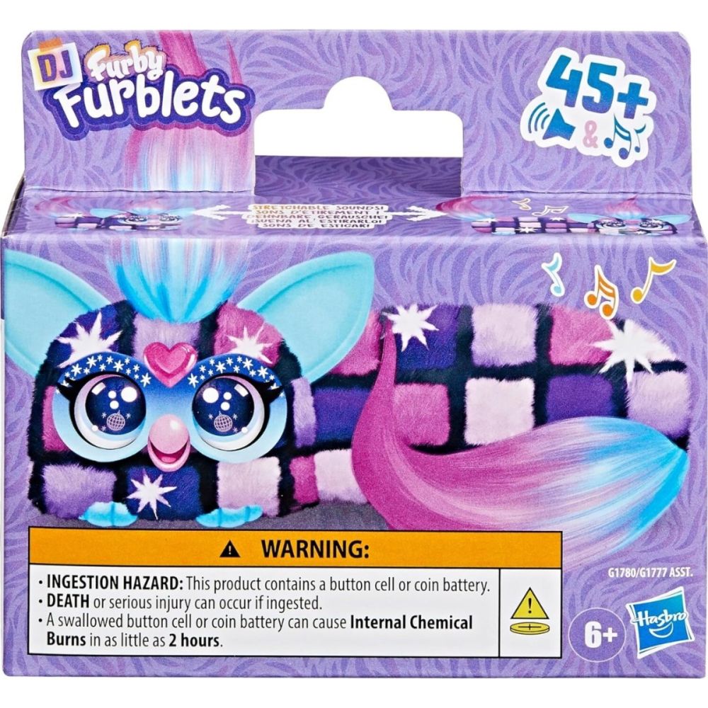 Мини интерактивна плюшена играчка, Furby Dj Furblets, Dis-Co-Dazz, G1780