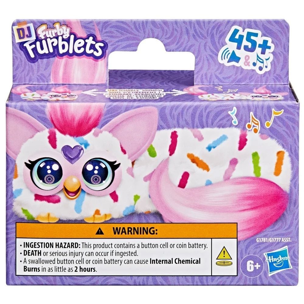 Мини интерактивна плюшена играчка, Furby Dj Furblets, Berry Cup-Cake, G1781