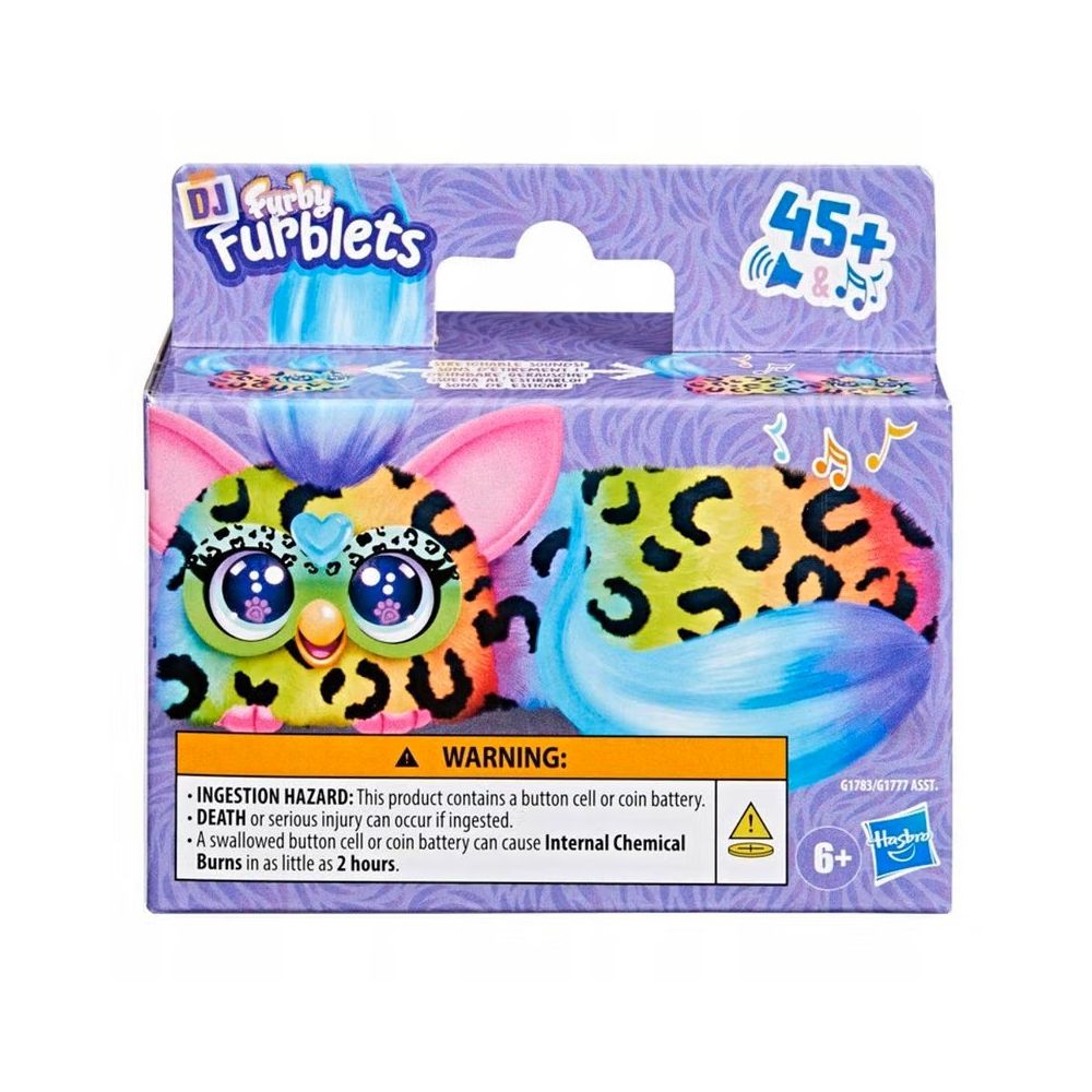 Мини интерактивна плюшена играчка, Furby Dj Furblets, Rain-Bow-Kat, G1783