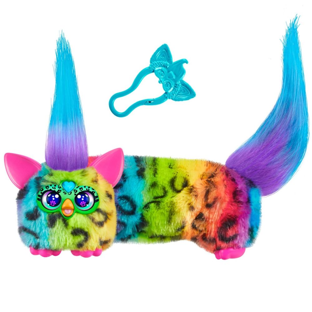 Мини интерактивна плюшена играчка, Furby Dj Furblets, Rain-Bow-Kat, G1783
