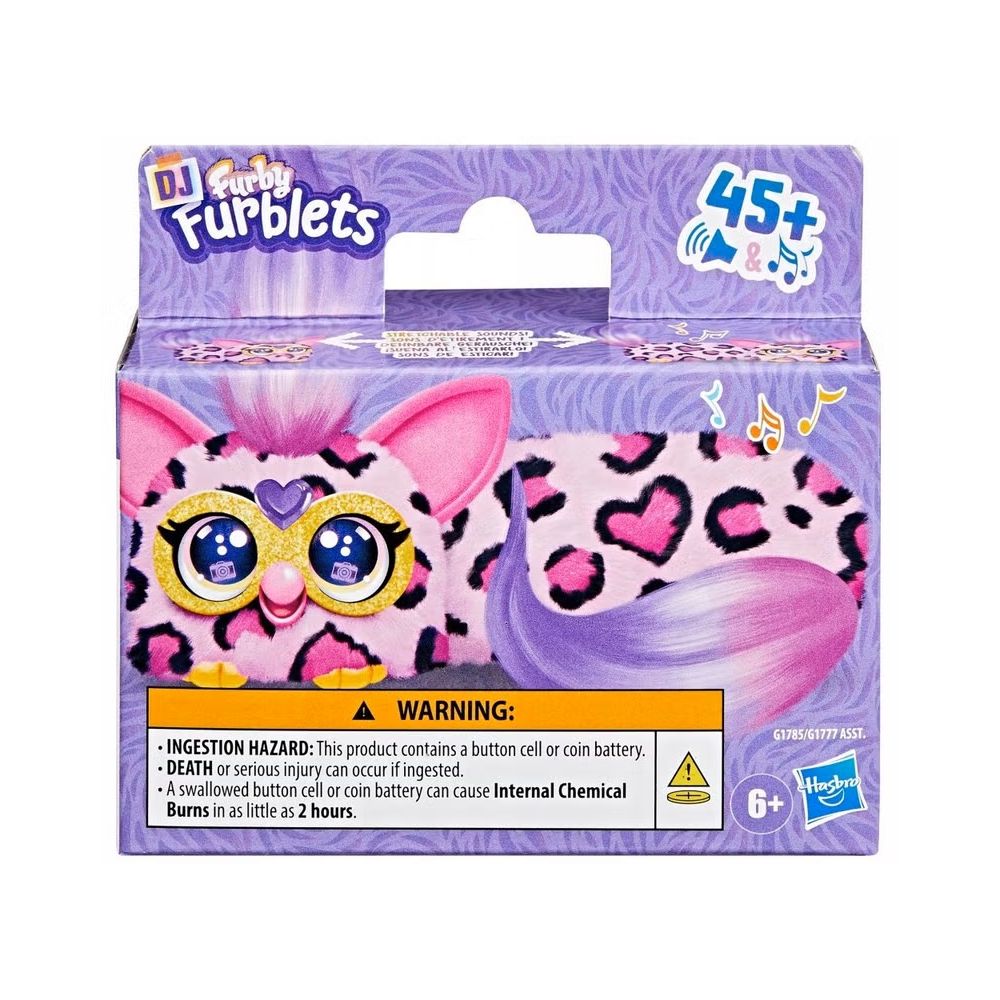 Мини интерактивна плюшена играчка, Furby Dj Furblets, Kitt-Ee-Luv, G1785