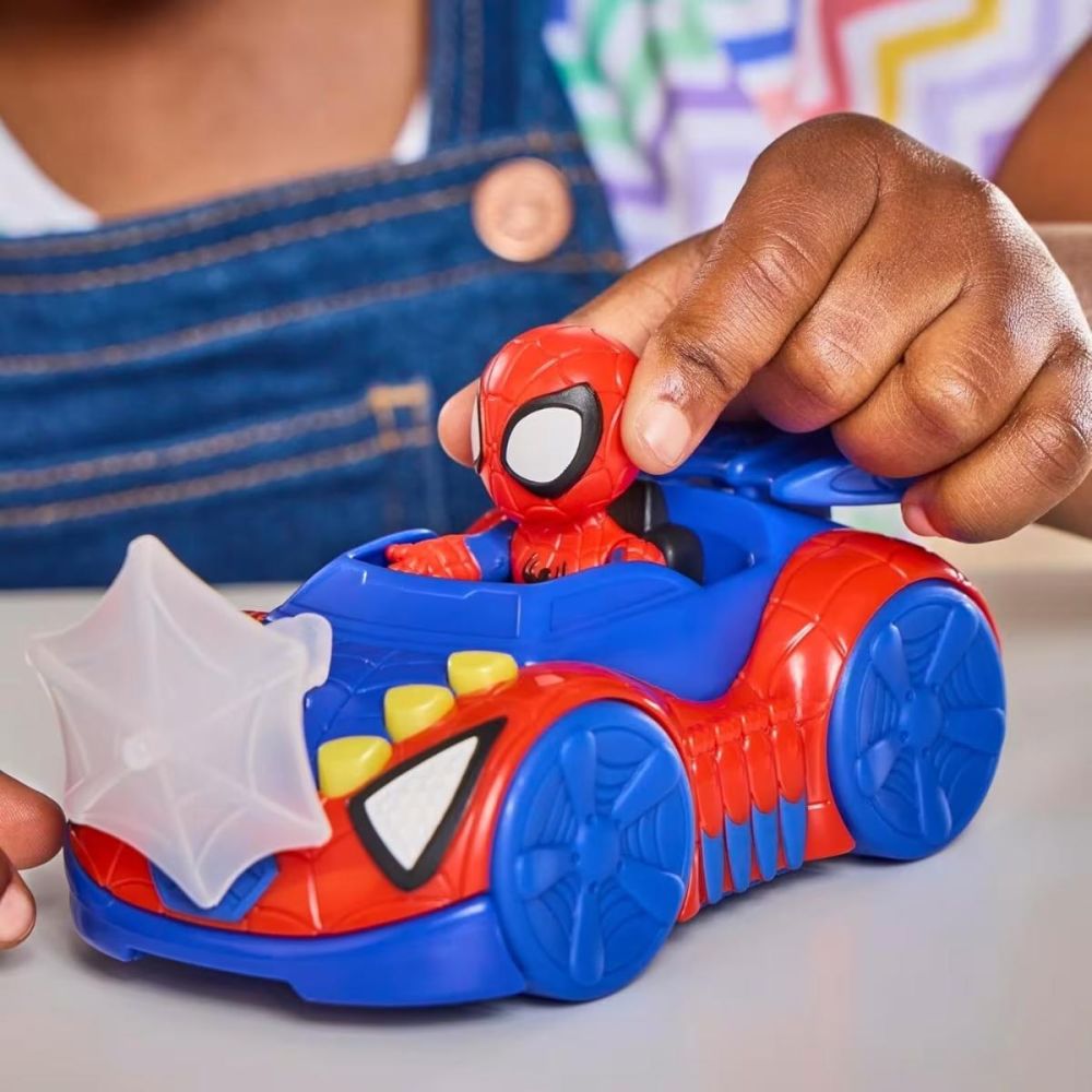 Фигурка с превозно средство, Spidey and his Amazing Friends, Spidey Web Crawler, G2461