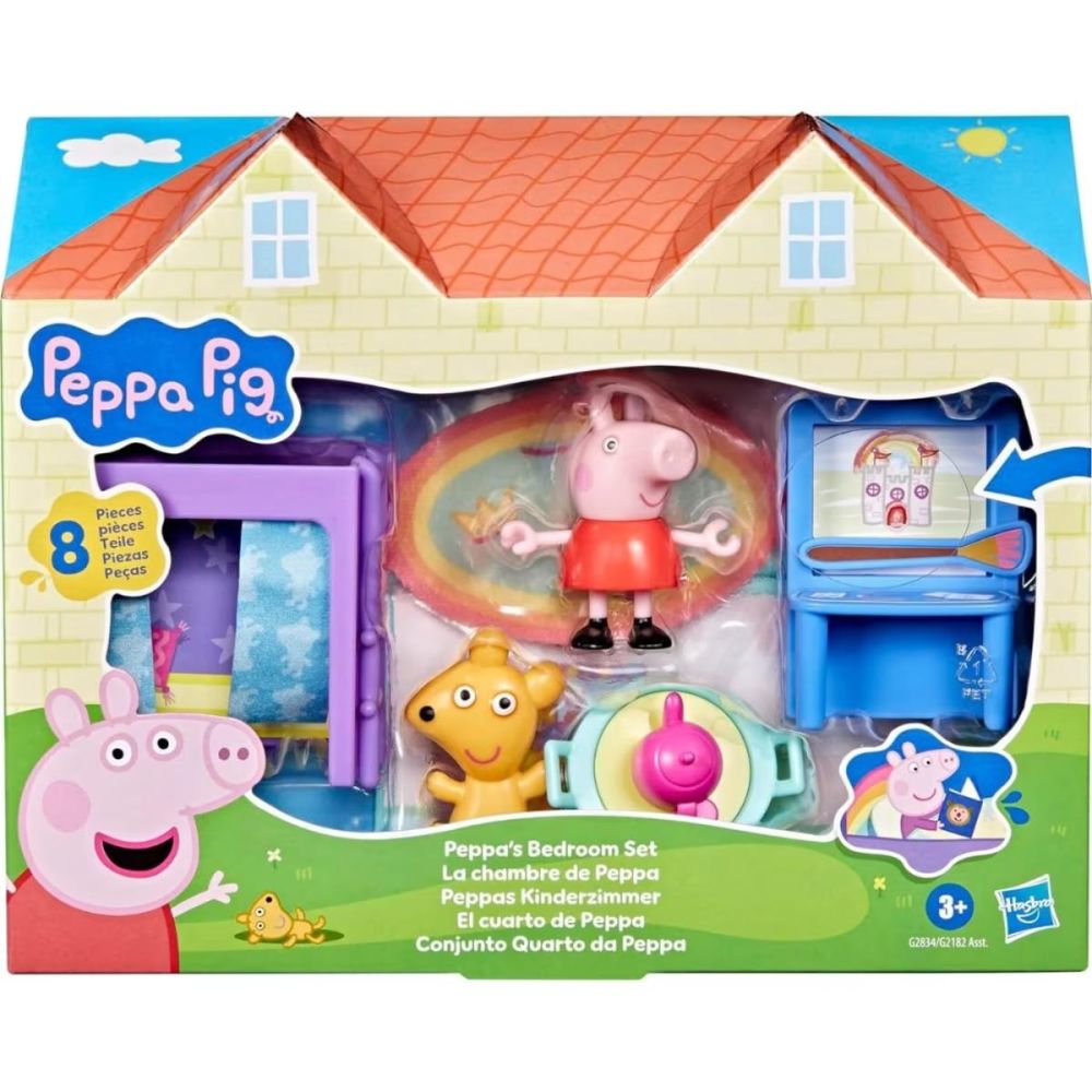 Комплект за игра с фигурка, Peppa Pig, Peppas Bedroom, G2834