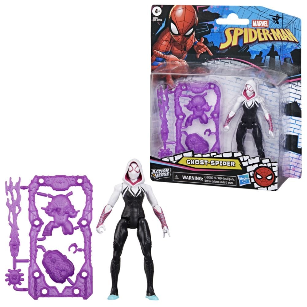 Фигурка с аксесоари, Marvel Spider-Man, ActionVerse, Ghost-Spider, G2854