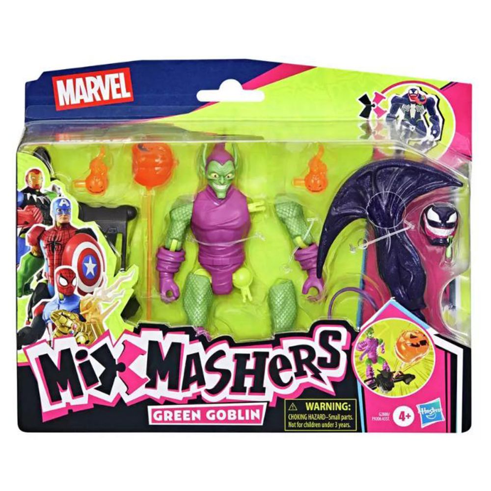 Фигурка с аксесоари, Marvel Spiderman, Mixmashers, Green Goblin, G2880