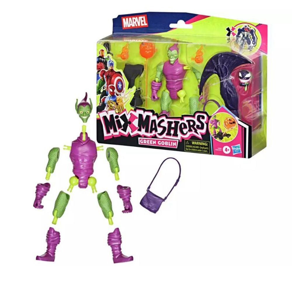 Фигурка с аксесоари, Marvel Spiderman, Mixmashers, Green Goblin, G2880