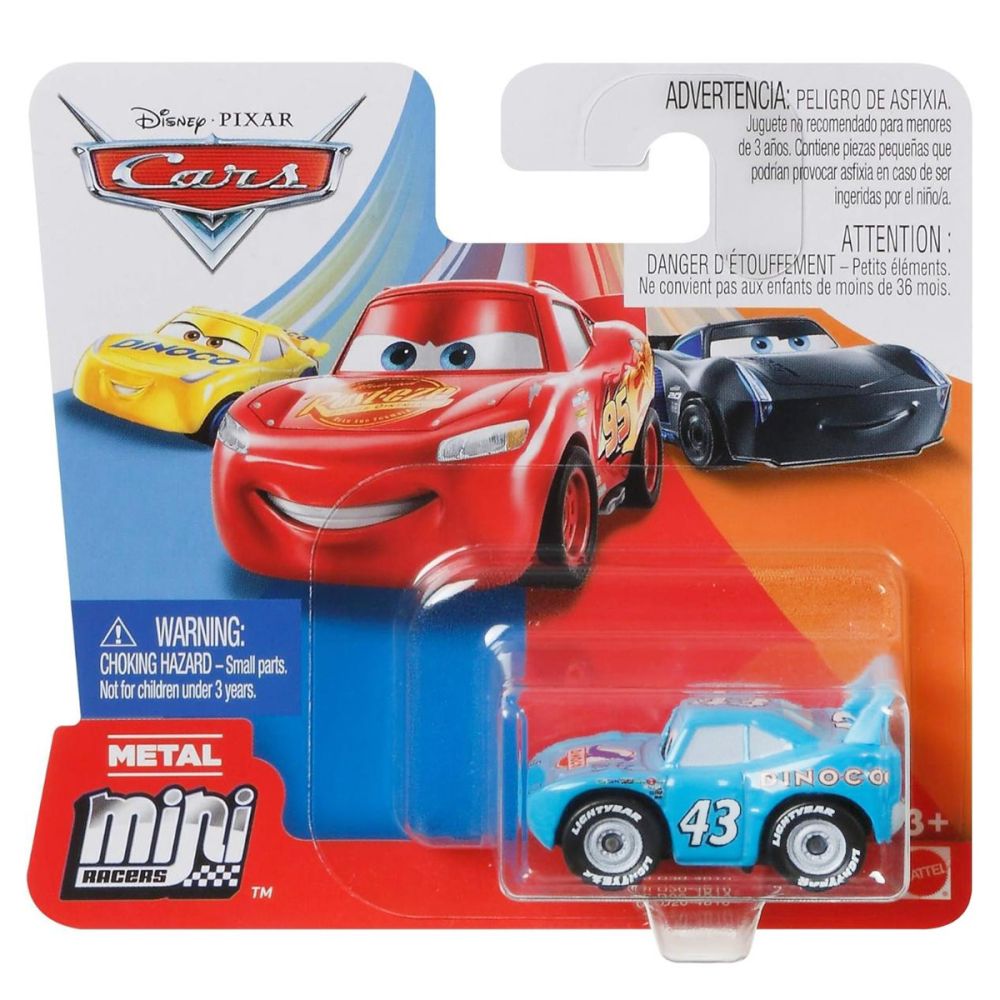 Метална количка, Disney Cars, Mini Racers, Dinoco 43, GDL20