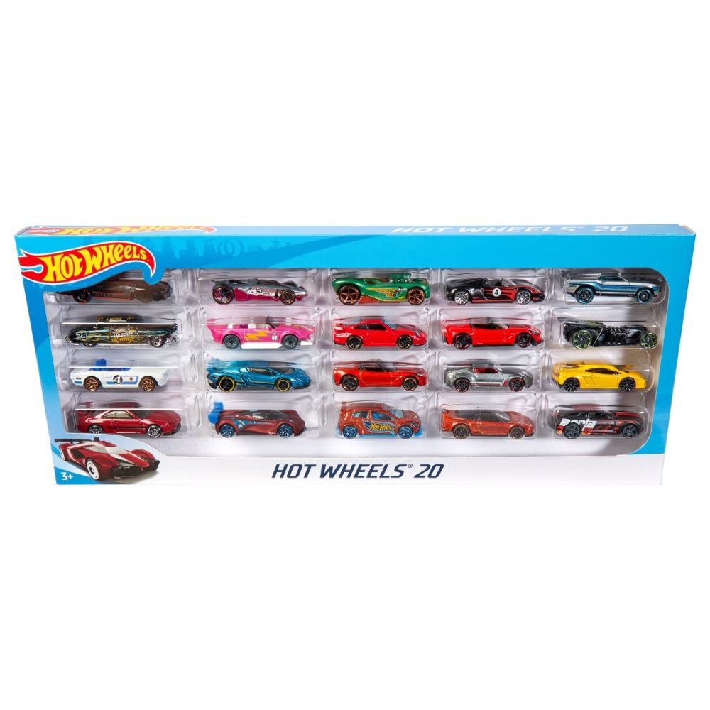 Комплект от 20 колички Hot Wheels 1:64