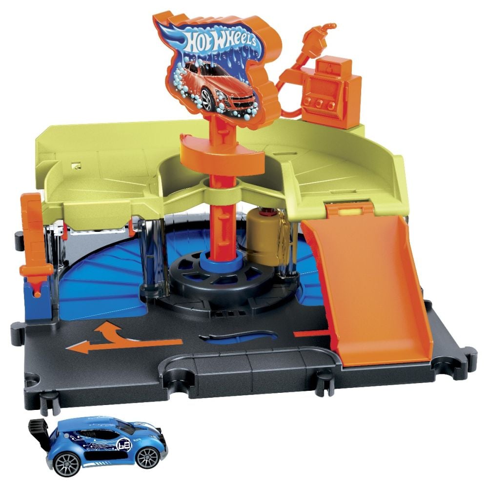 Комплект за игра Hot Wheels City, Автомивка, HDR27