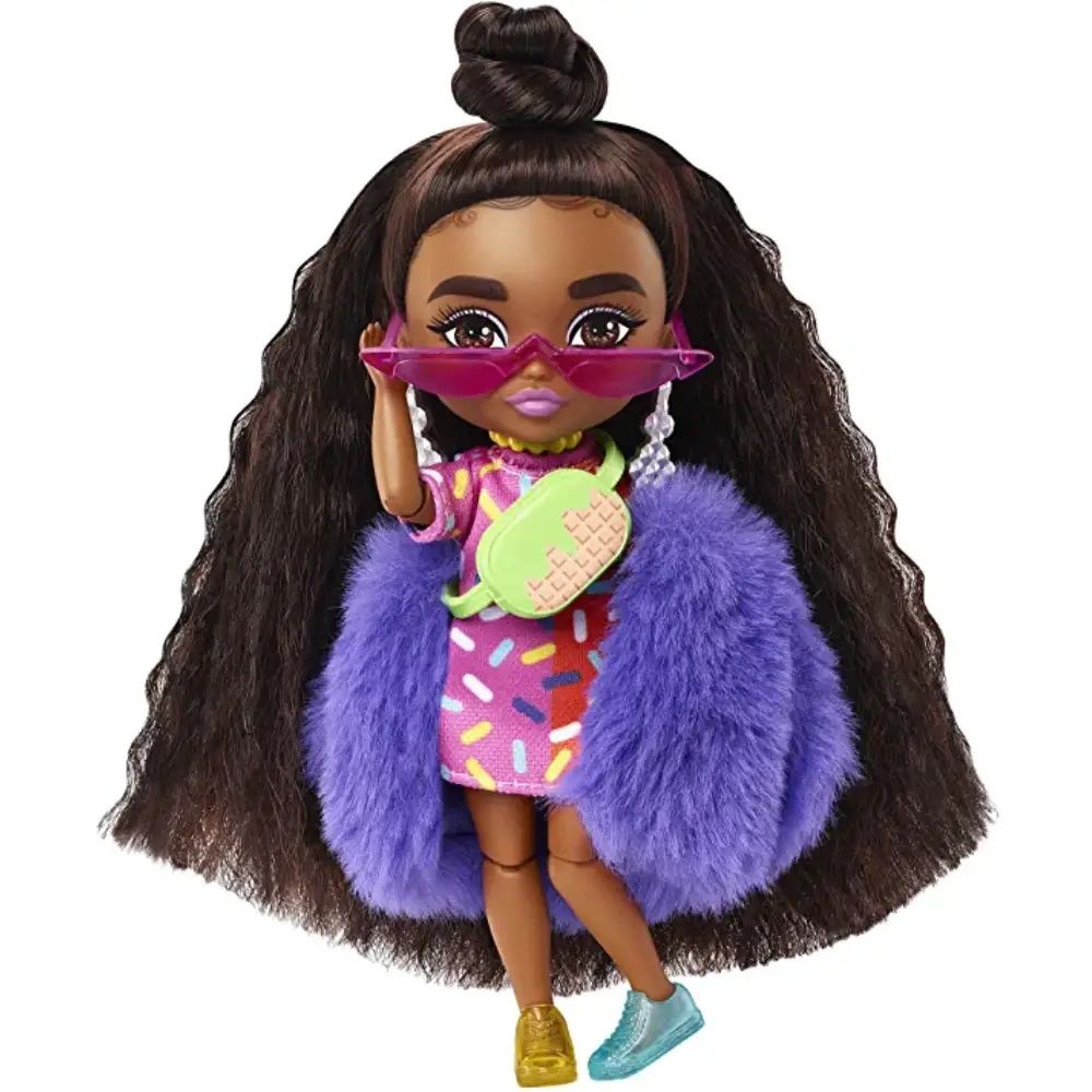 Кукла Barbie с дълга коса и аксесоари, Extra Minis, HGP63