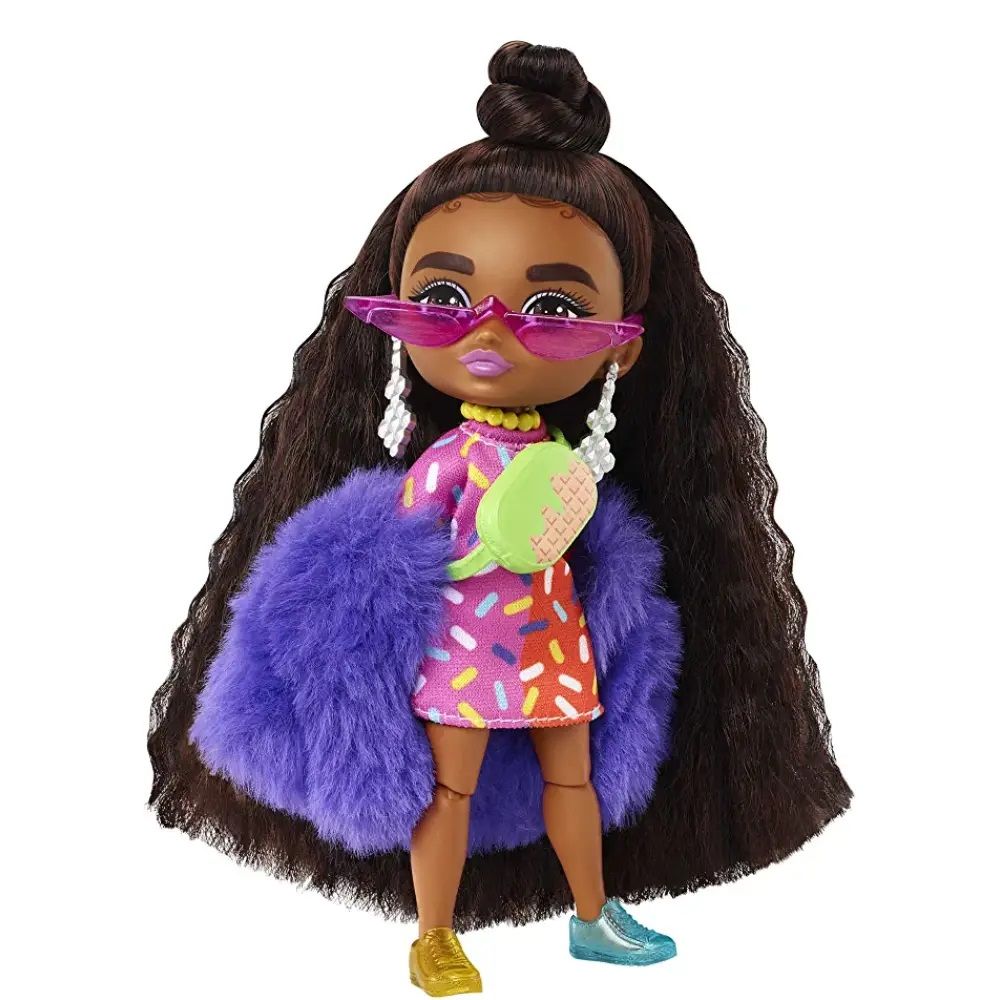 Кукла Barbie с дълга коса и аксесоари, Extra Minis, HGP63