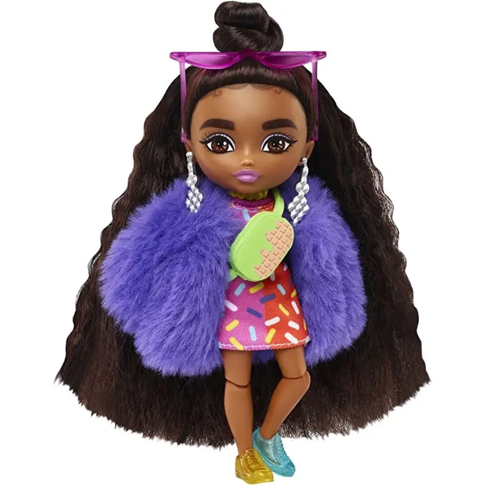 Кукла Barbie с дълга коса и аксесоари, Extra Minis, HGP63