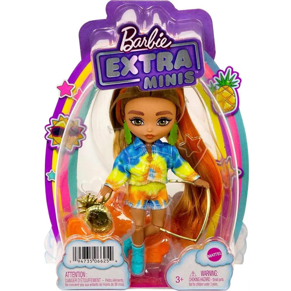 Кукла Barbie с дълга коса и аксесоари, Extra Minis, HHF81