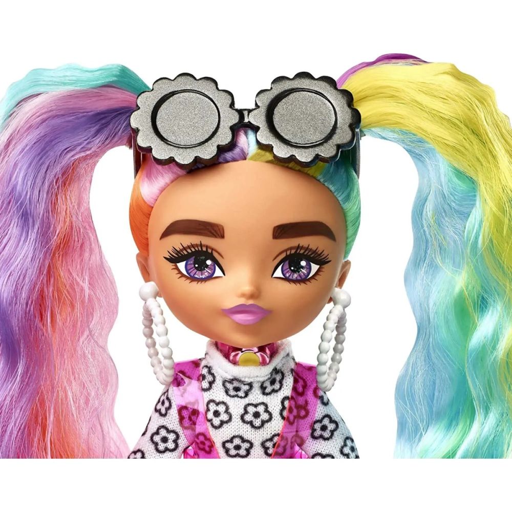 Кукла Barbie с дълга коса и аксесоари, Extra Minis, HHF82