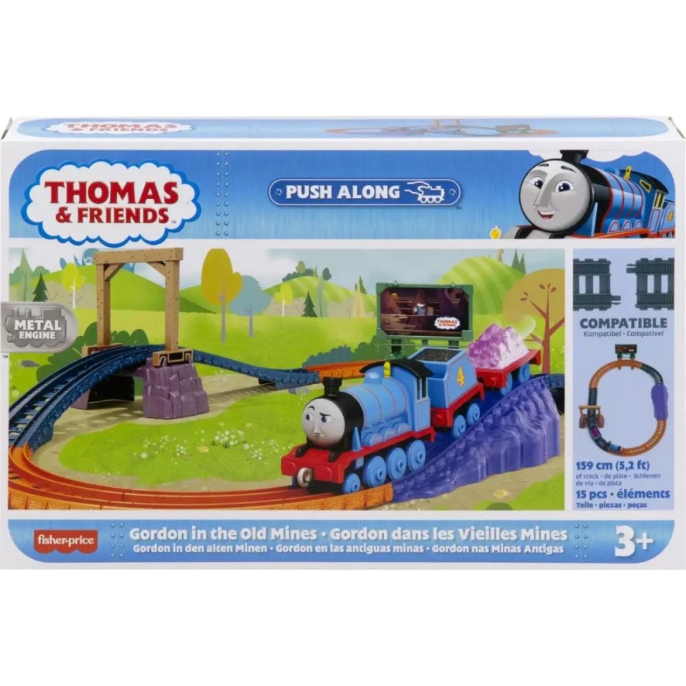 Комплект за игра Thomas and Friends, Влакче с релси, Gordon, HHV81
