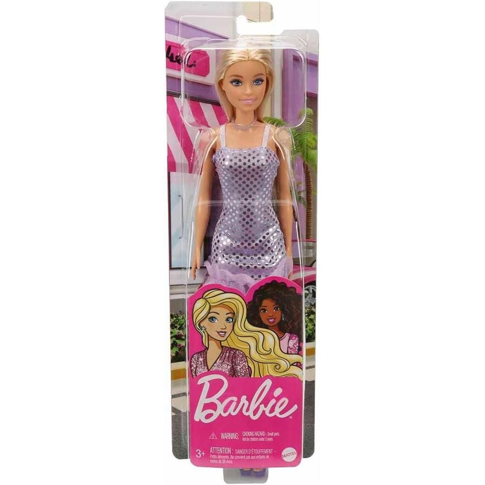 Кукла в лилава рокля, Barbie Glitz, HJR93