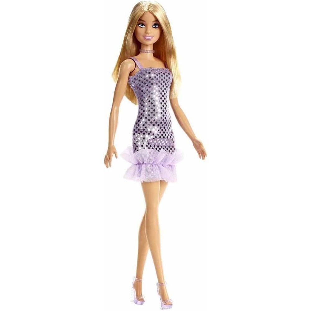 Кукла в лилава рокля, Barbie Glitz, HJR93