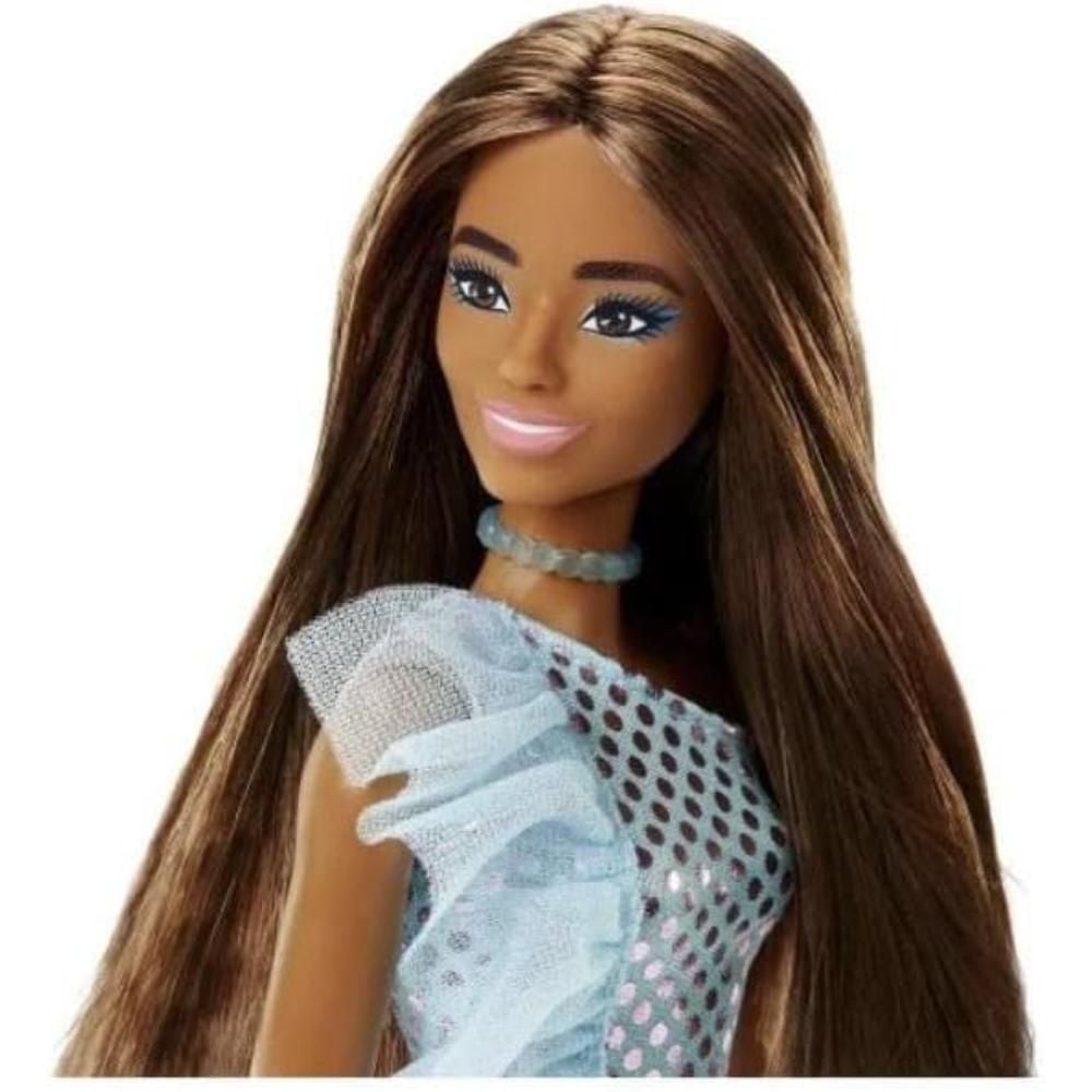 Кукла в зелена рокля, Barbie Glitz, HJR95
