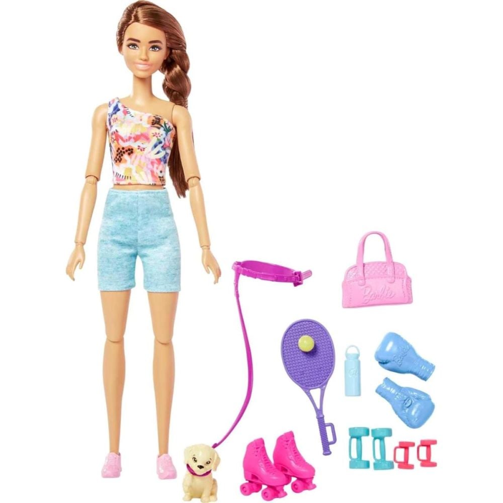 Комплект за игра с кукла Barbie, Workout Outfit, HKT91