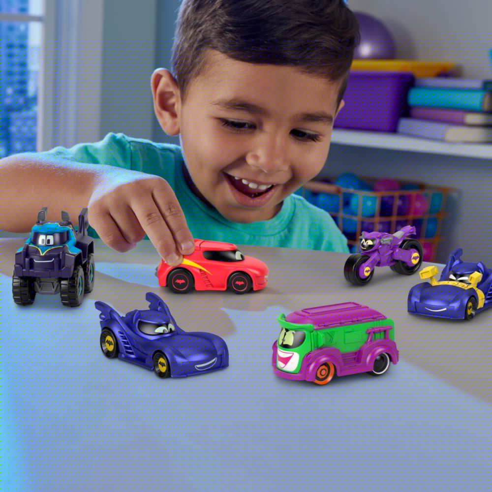 Мини метално превозно средство, Fisher Price, Batwheels, Bam The Batmobile, 1:55, HML13
