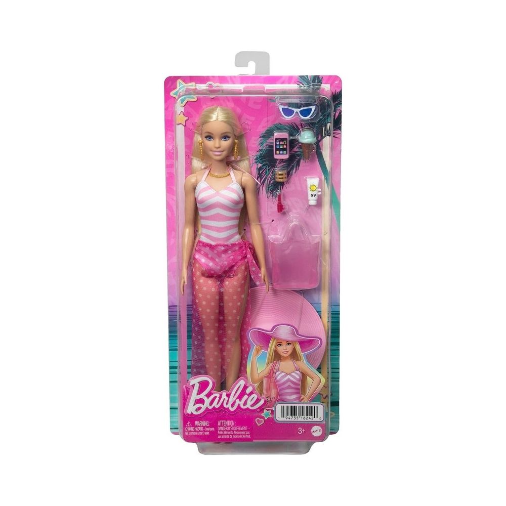 Кукла с аксесоари, Barbie, На плажа, HPL73