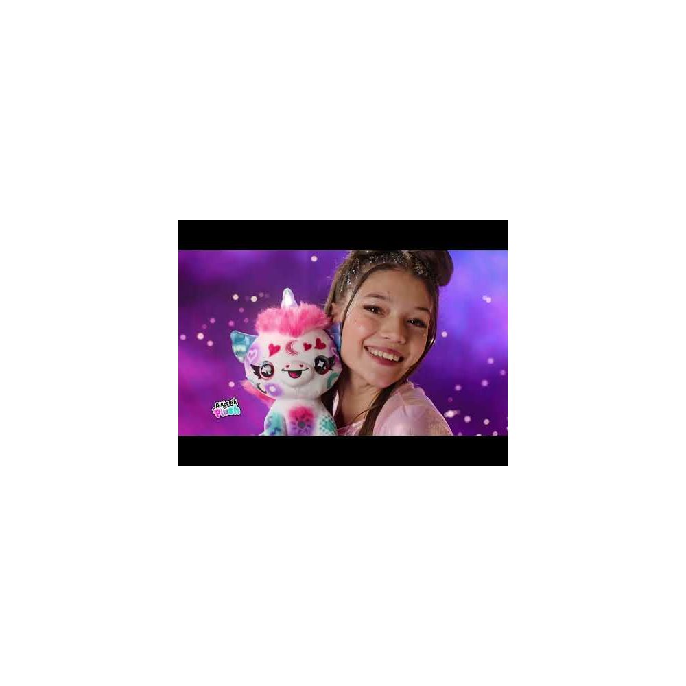 Плюшена играчка за оцветяване, Airbrush Plush, Light Up Cosmic Unicorn