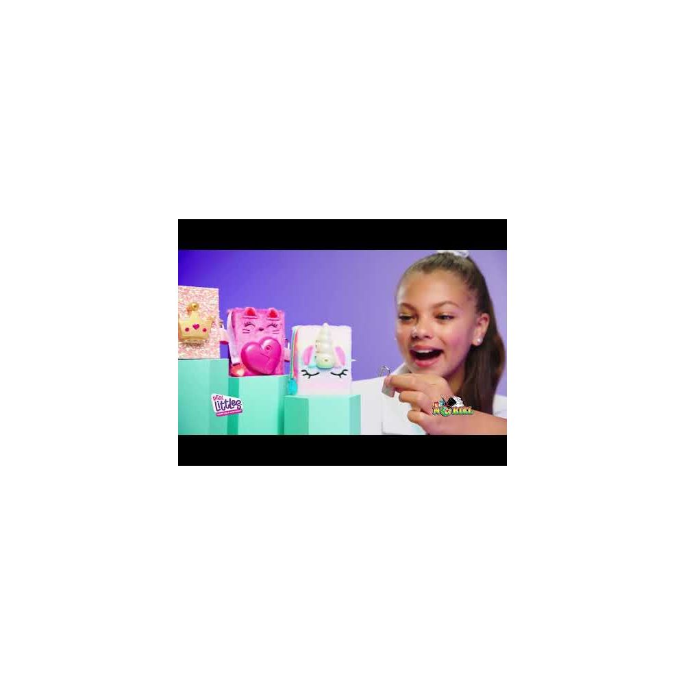 Мини комплект дневници с аксесоари, Real Littles, S4, Розово коте