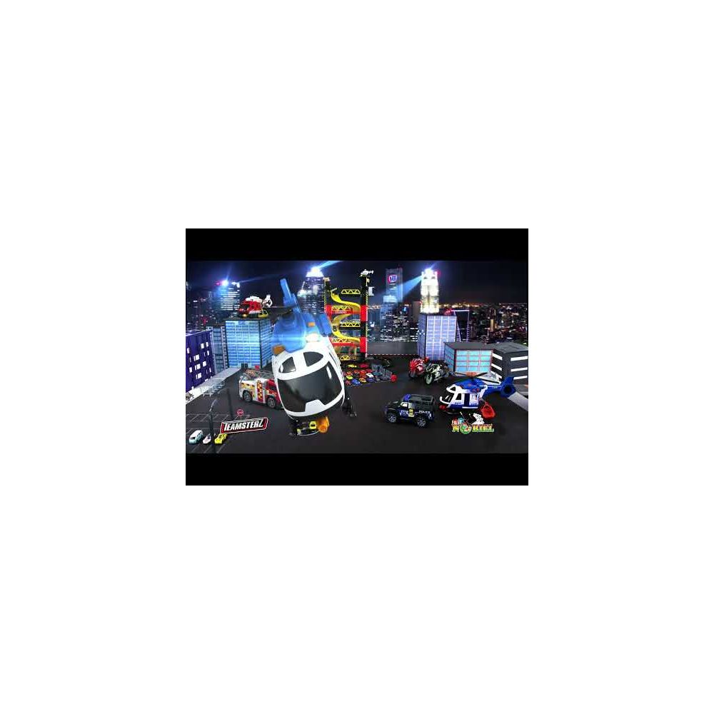 Комплект за игра Teamsterz, Гараж на 4 етажа с 5 колички, 60 см